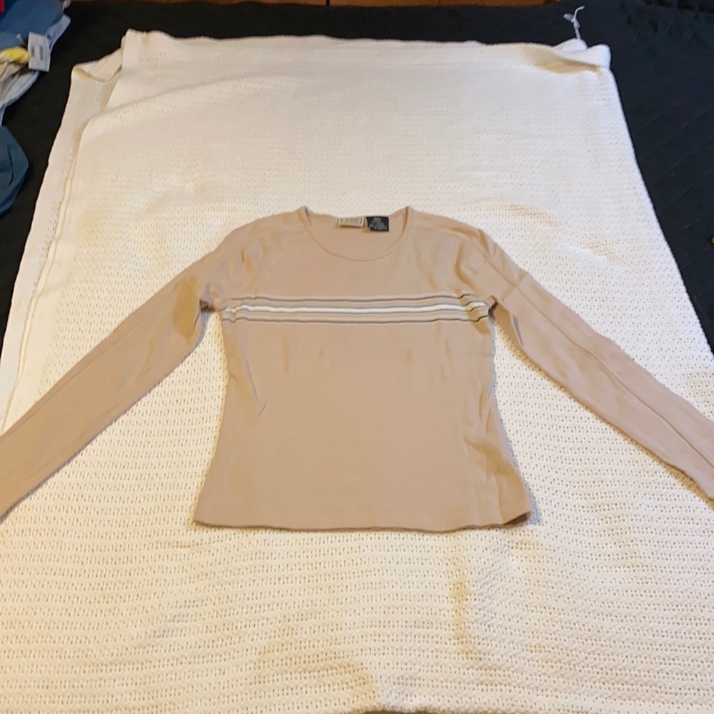The original Arizona Jean company shirt, size small, beige in color